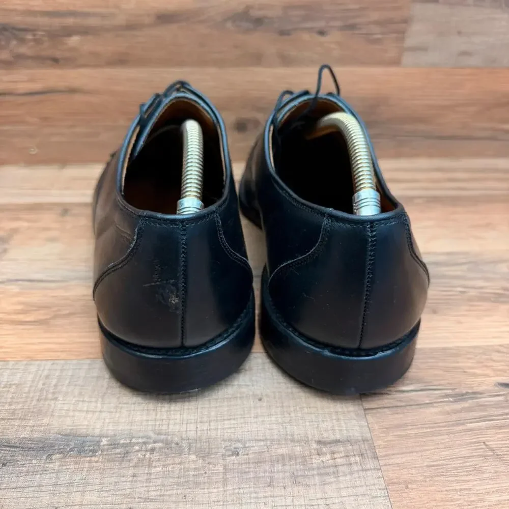 Allen Edmonds Burton Mens size 10.5 Black Derby oxfords shoes